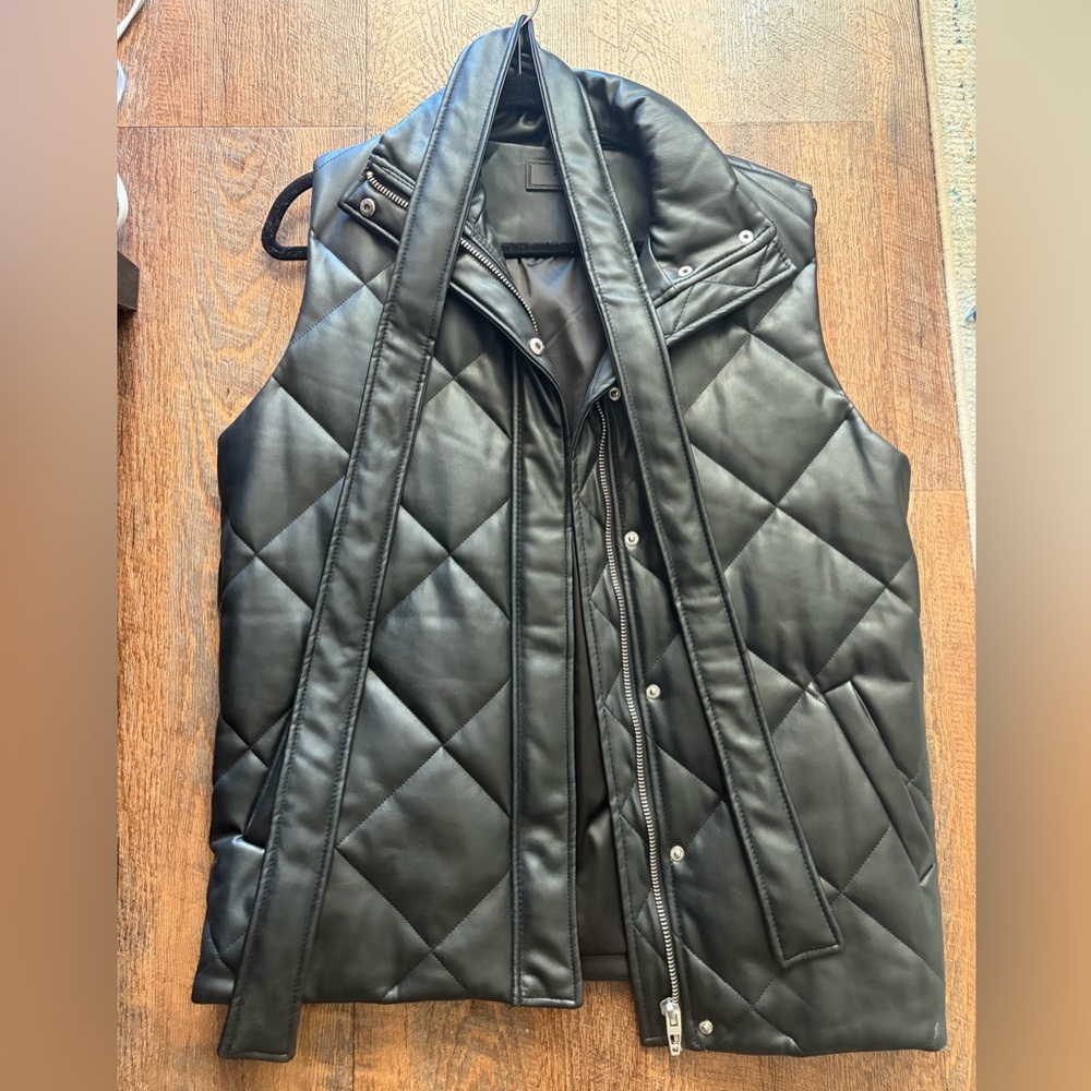 Blank NYC Black Quilted Vest